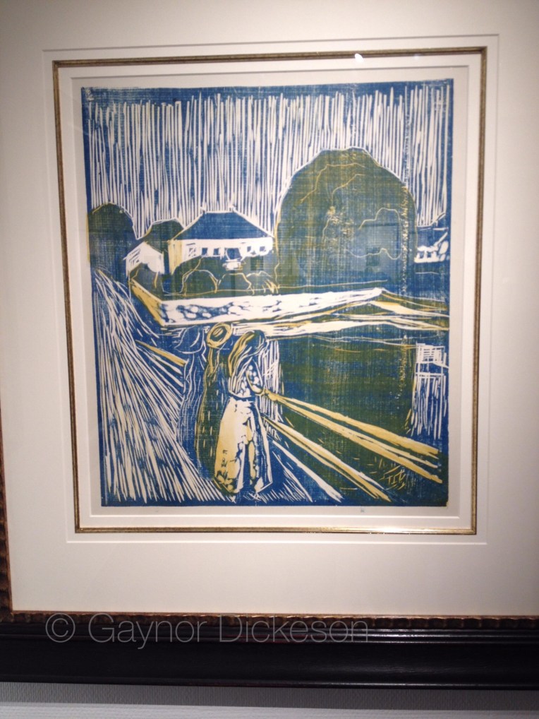 Edward Munch's 'Three girls on a bridge', painted actually in Åsgårdstrand.