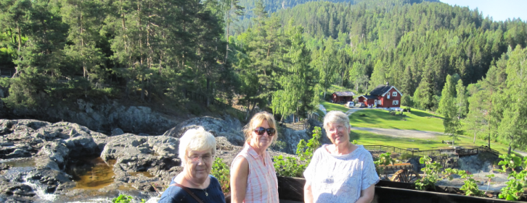 View along the valley at Blåfarveværket